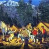 Cowboys Camping Paint By Numbers