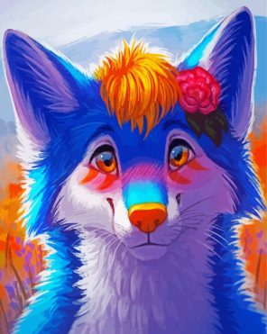 Cute Fox Paint By Numbers
