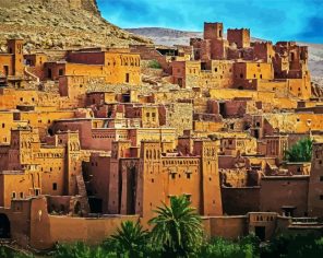 Moroccan Desert Town Paint By Numbers