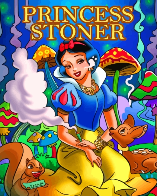 Snow white Stoner Paint By Numbers