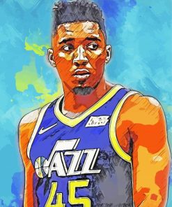 Donovan Mitchell Paint By Numbers