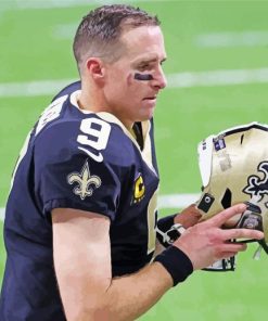 Drew Brees Player Paint By Numbers