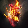 Fantasy Burning Heart Paint By Numbers