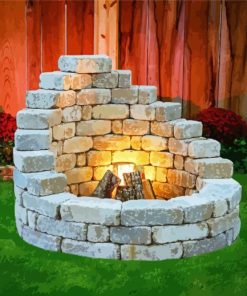 Fire Place Paint By Numbers