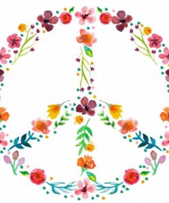 Peace Sign Art Paint By Numbers