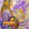 Girl Playing Tuba Paint By Numbers