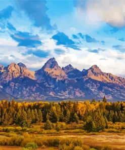 Grand Tetons Paint By Numbers