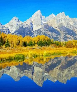 Grand Tetons Park Paint By Numbers