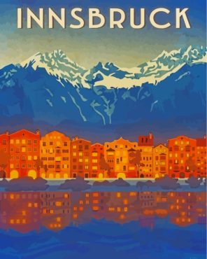 Innsbruck Art Poster Paint By Numbers