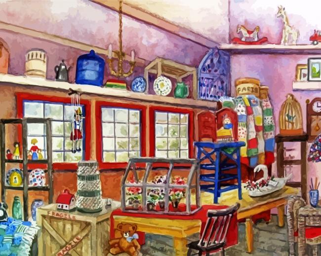 Interior Shop Art Paint By Numbers