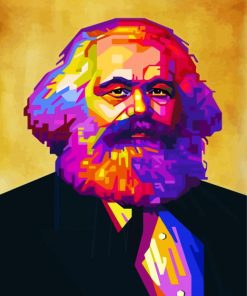 Colorful Karl Max Paint By Numbers