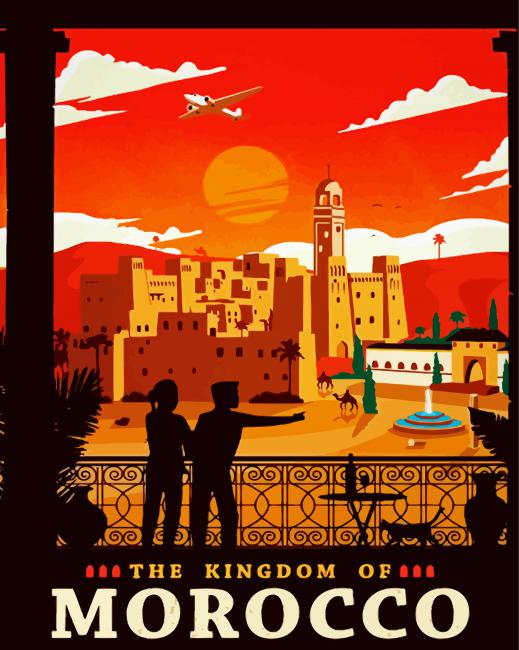 Morocco Poster Paint By Numbers
