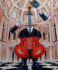 Mr Bass Fiddle Paint By Numbers