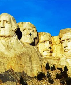 American Mt Rushmore Paint By Numbers
