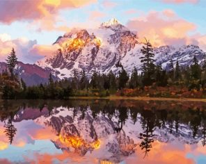 National Park Reflection Paint By Numbers