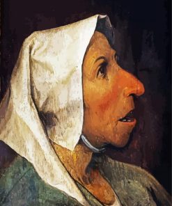 Artistic Old Woman Paint By Numbers