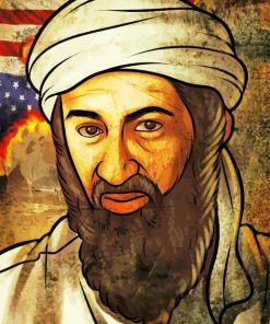 Artistic Bin Laden Paint By Numbers
