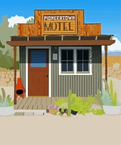 Pioneertown Poster Paint By Numbers