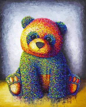 Artistic Puppet Bear Paint By Numbers