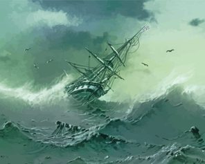 Shipwreck Art Paint By Numbers