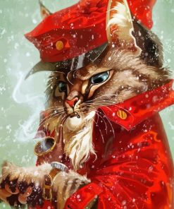 Snowy Cat Paint By Numbers