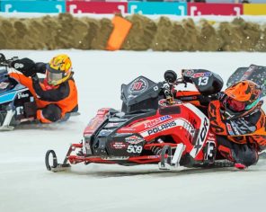 Snowmobile Race Paint By Numbers