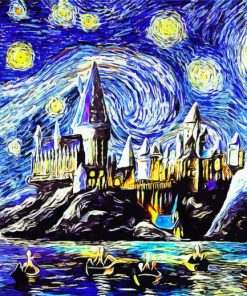 Starry the Night Castle Paint By Numbers