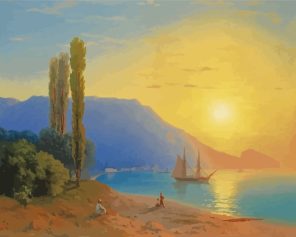 Sunset Over Yalta Paint By Numbers
