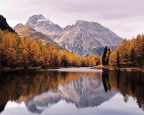 Alps Landscape Paint By Numbers