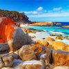 Rocks Beach Tasmania Paint By Numbers