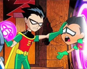 Teen Titans Cartoon Paint By Numbers