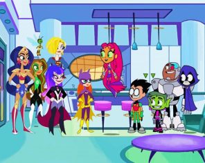 Teen Titans Animation Paint By Numbers