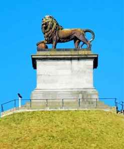 The Lion Statue Paint By Numbers