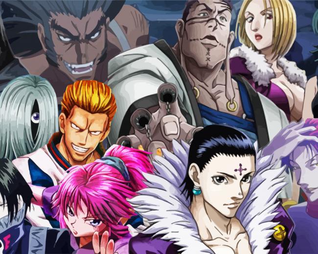 Phantom Troupe Anime Paint By Numbers - ThePaintByNumbers.COM