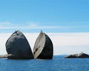 Split Rock In Water Paint By Numbers
