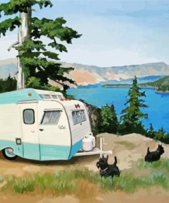 Artistic Travel Trailer Paint By Numbers