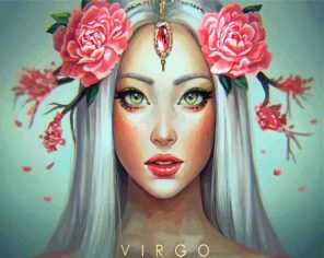 Aesthetic Virgo Lady Paint By Numbers