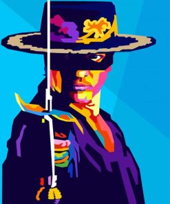 Artistic Zorro Paint By Numbers