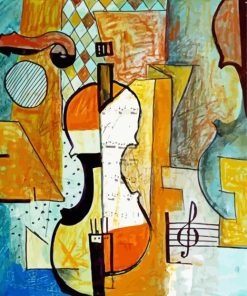 Cubisme Violinist Paint By Numbers