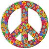 Peace Sign Floral Paint By Numbers