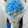 Aesthetic Blue Bouquet Paint By Numbers