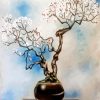 Cherry Flowers Bonsai Paint By Numbers