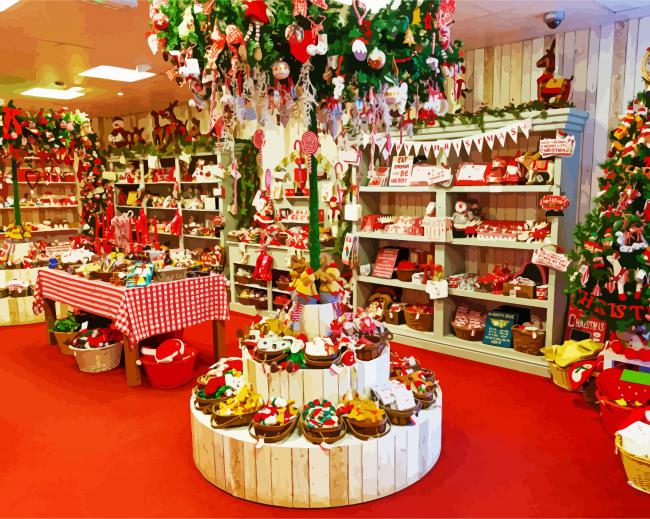 Christmas Store Paint By Numbers