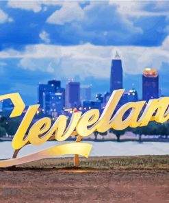Cleveland Poster Paint By Numbers