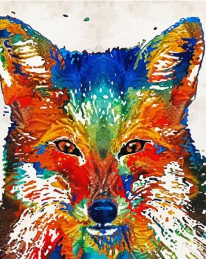 Artistic Fox Paint By Numbers