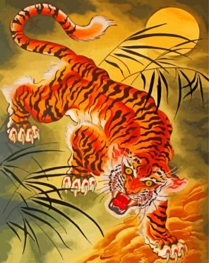 Japanese Tige Paint By Numbers