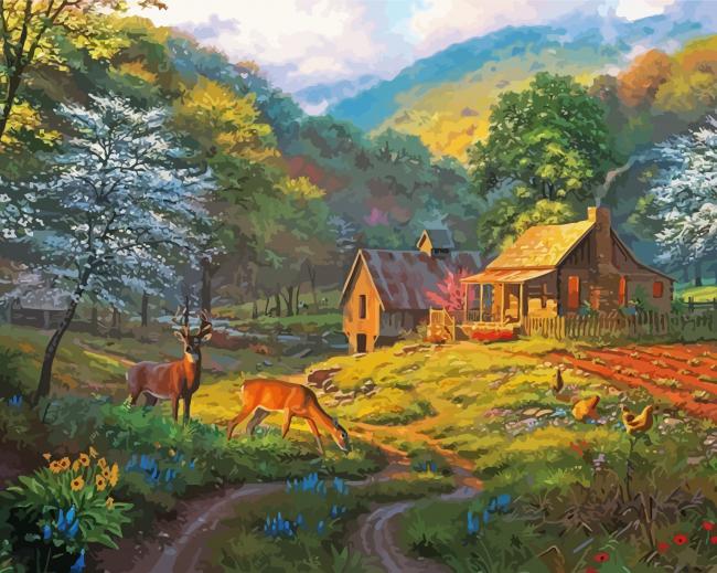 Aesthetic Country Paint By Numbers
