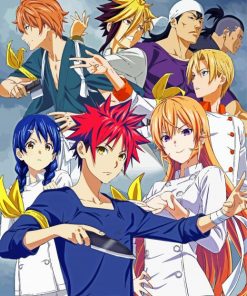 Food Wars Character Paint By Numbers