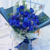 Stylish Blue Bouquet Paint By Numbers