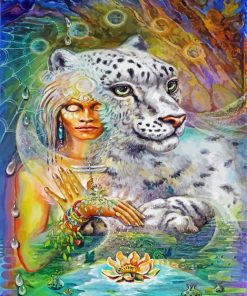 Goddess And Tiger Paint By Numbers